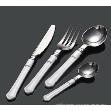 Plastic Silver Coating Cutlery with Plastic Handle